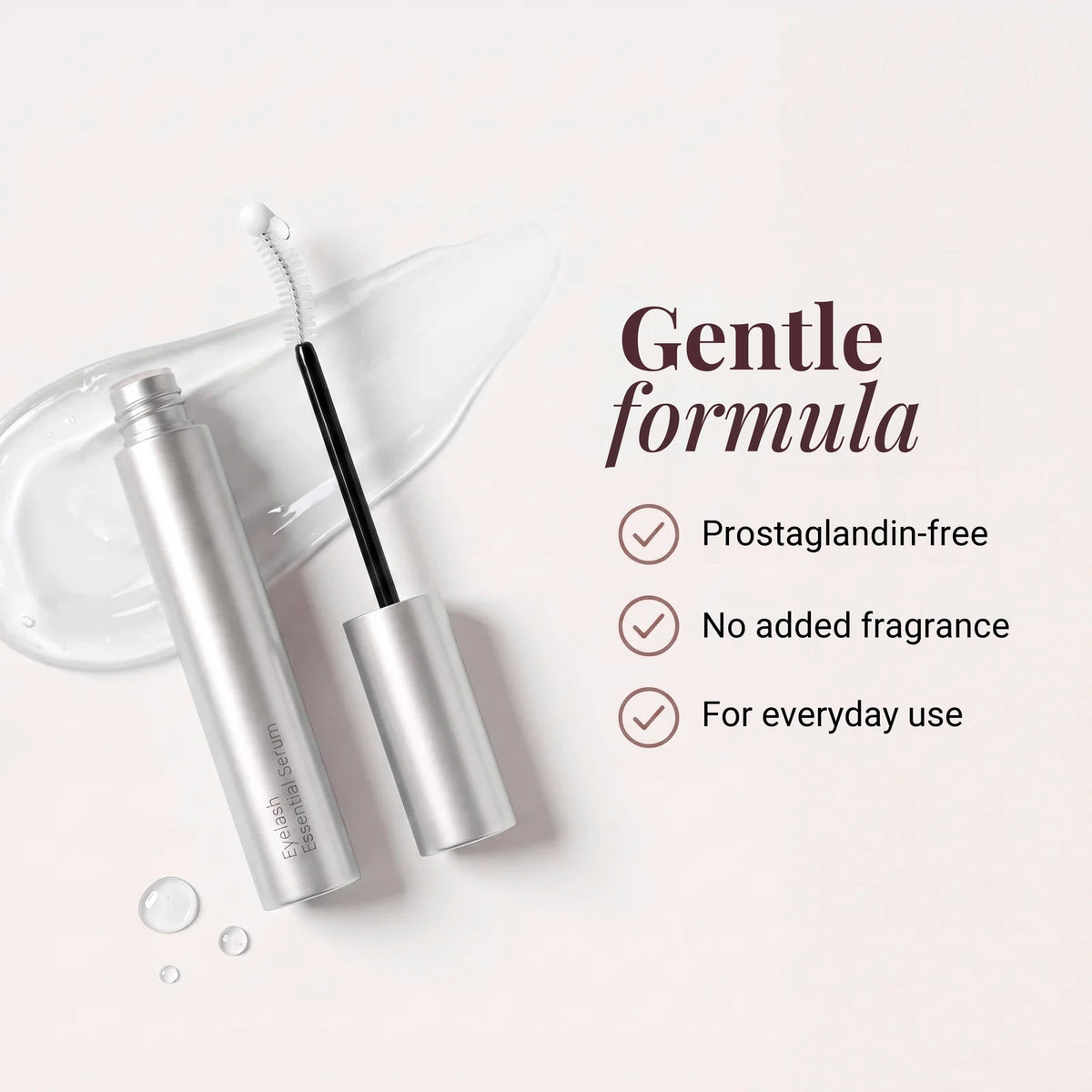 Gentle formula, prostaglandin-free with no added fragrance